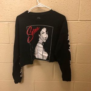 Selena crop top long sleeve